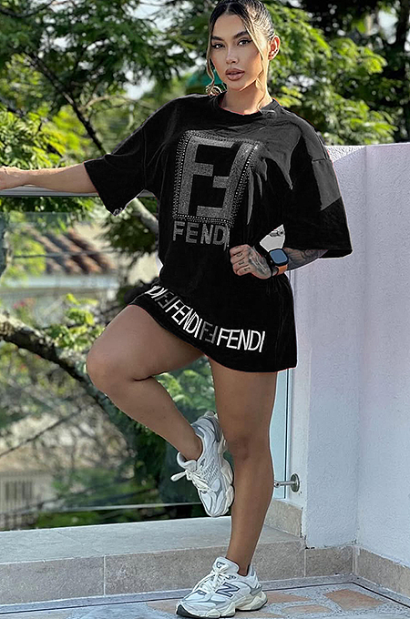 FF Bling Shirt Dress