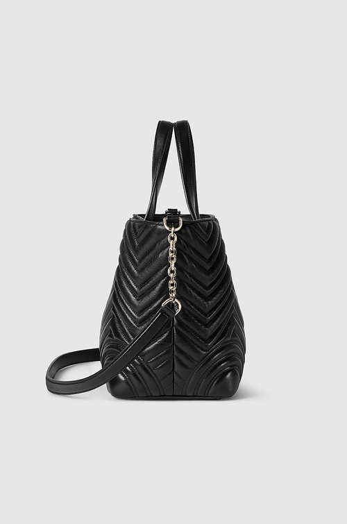 Gucci GG Marmont Black Matelassé Leather Tote