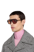 Gucci Oversized Square Gradient Sunglasses