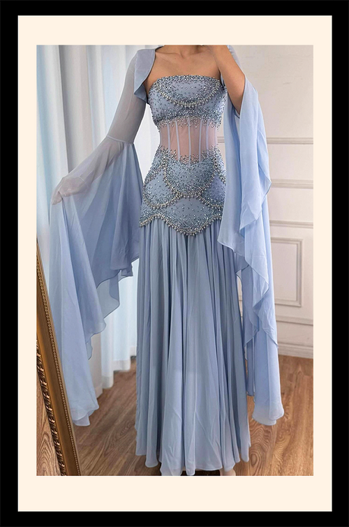 L’Azur Éternel Gown – Award Show Couture Collection