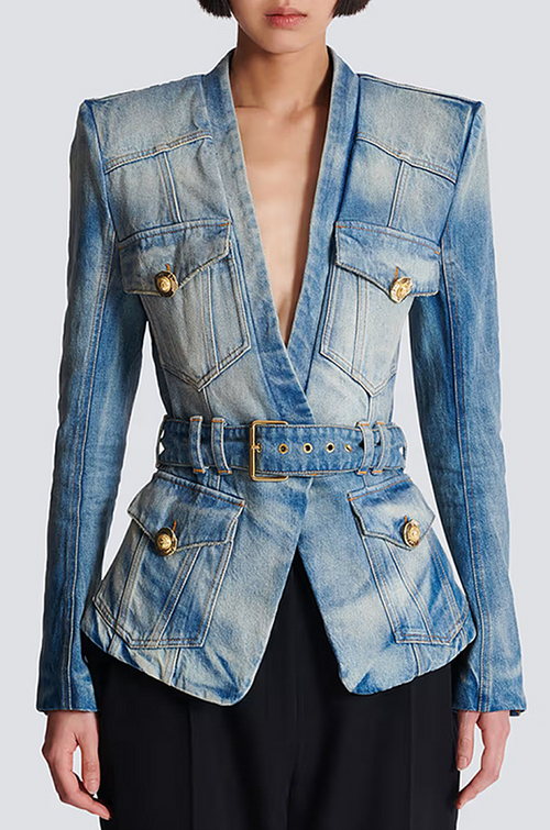 Regalia Denim Sculpted Blazer