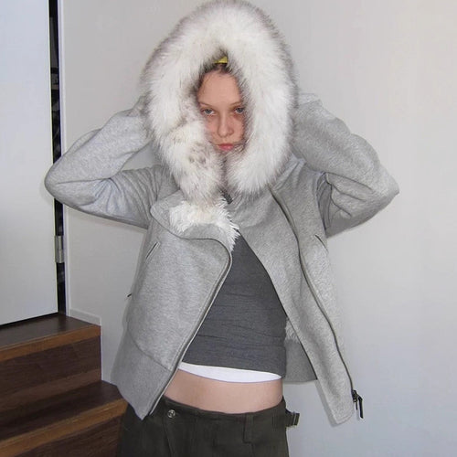 Lusso Arctic Luxe Fur-Trimmed Hoodie Jacket