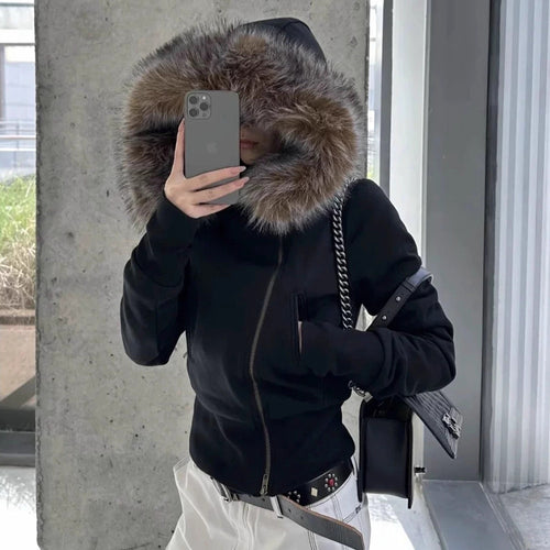 Lusso Arctic Luxe Fur-Trimmed Hoodie Jacket