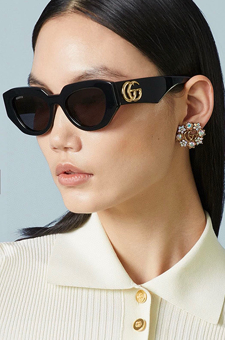 GG Cateye Frame Sunglasses