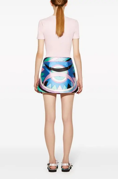 Pucci Vibrante Silk Mini Skirt (S–XL)