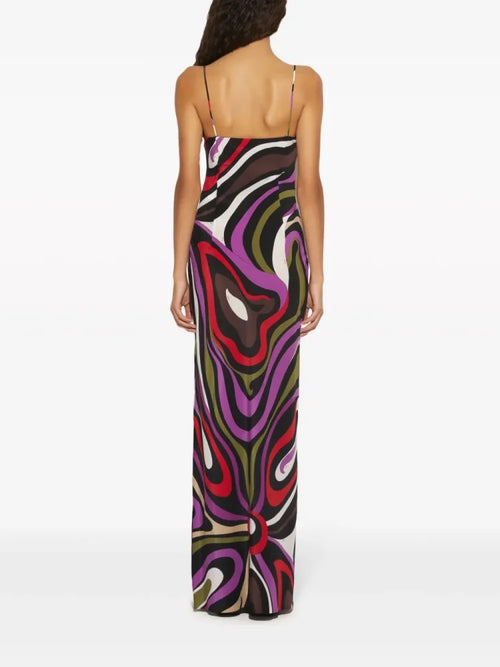 Pucci Notturno Wave Silk Slip Gown
