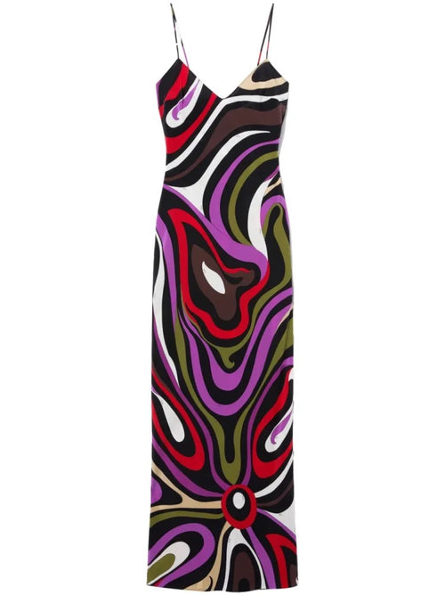 Pucci Notturno Wave Silk Slip Gown