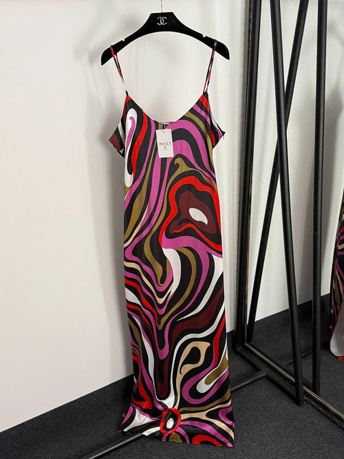 Pucci Notturno Wave Silk Slip Gown
