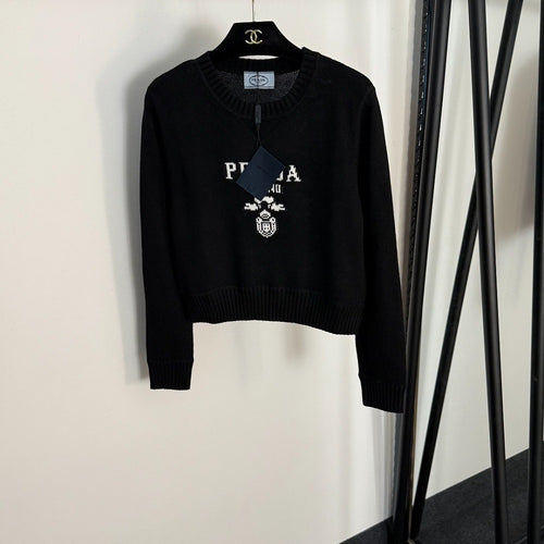 Prada Milano Cropped Knit Sweater