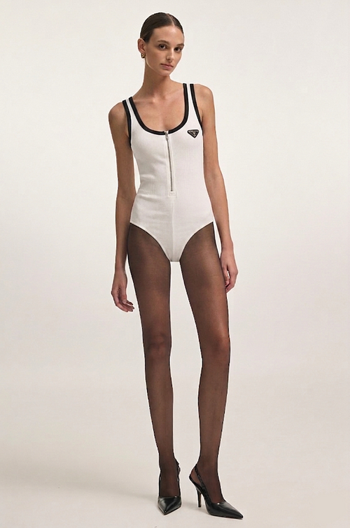 Prada Linea Sculpt Zip Bodysuit