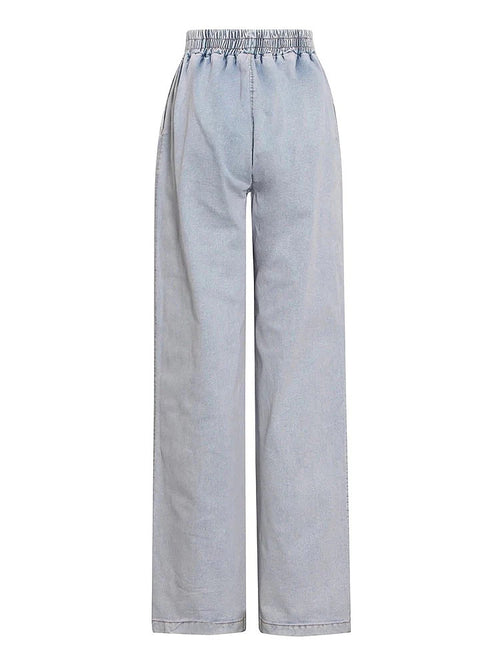 'Viri' Denim Stretch Pants Set