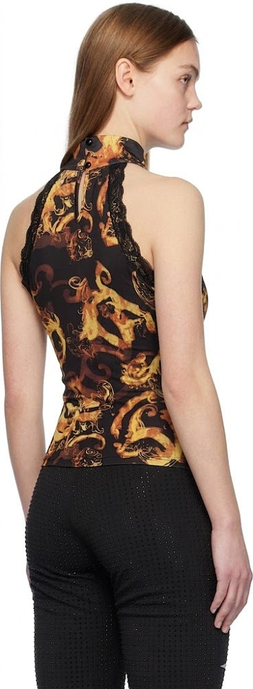 Versace Barocco Sculpt Halter Top