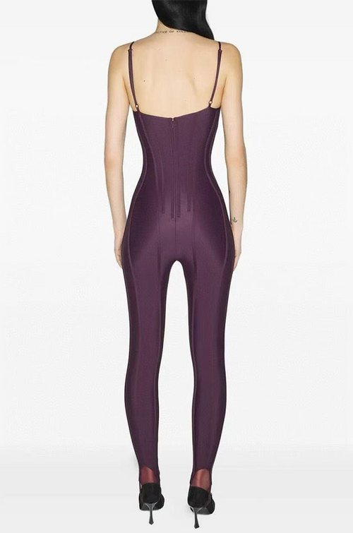 Mugler Contour Architect Second-Skin Jumpsuit