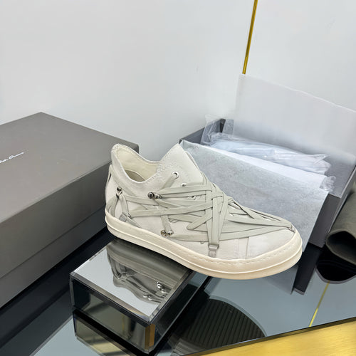 Rick Owen’s HOLLYWOOD MEGALACED LOW SNEAKS FOR WOMEN