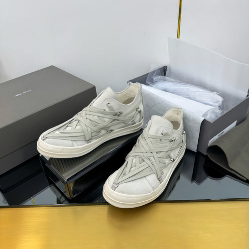 Rick Owen’s HOLLYWOOD MEGALACED LOW SNEAKS FOR WOMEN