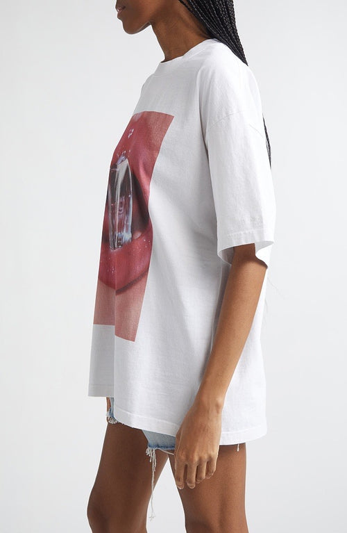 Alexander Wang Ice Melt Graphic Oversized Tee
