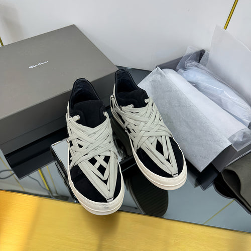 Rick Owen’s HOLLYWOOD MEGALACED LOW SNEAKS FOR WOMEN