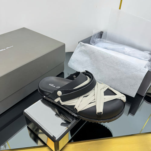 Rick Owen's Megalaced Leather Mules - Women