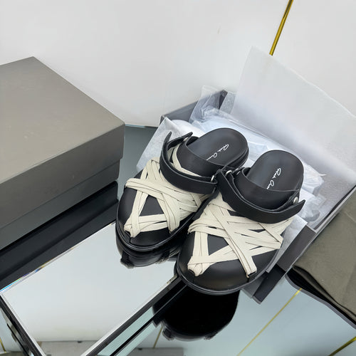 Rick Owen's Megalaced Leather Mules - Women