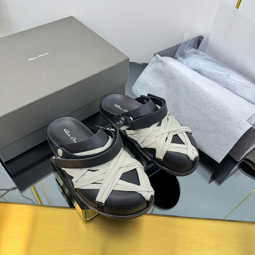 Rick Owen's Megalaced Leather Mules - Women