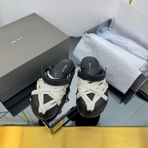 Rick Owen's Megalaced Leather Mules - Women