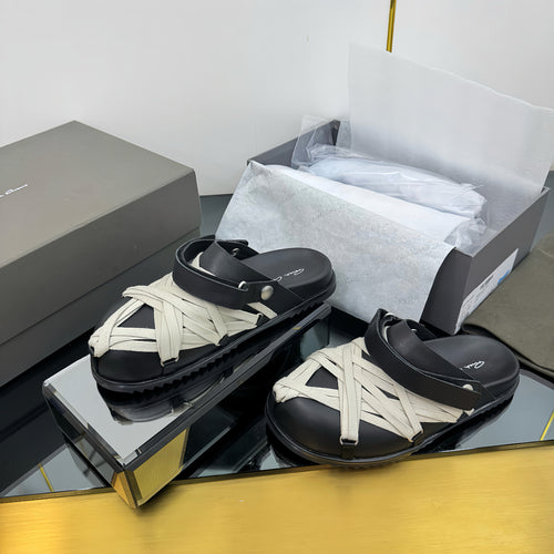 Rick Owen's Megalaced Leather Mules - Women