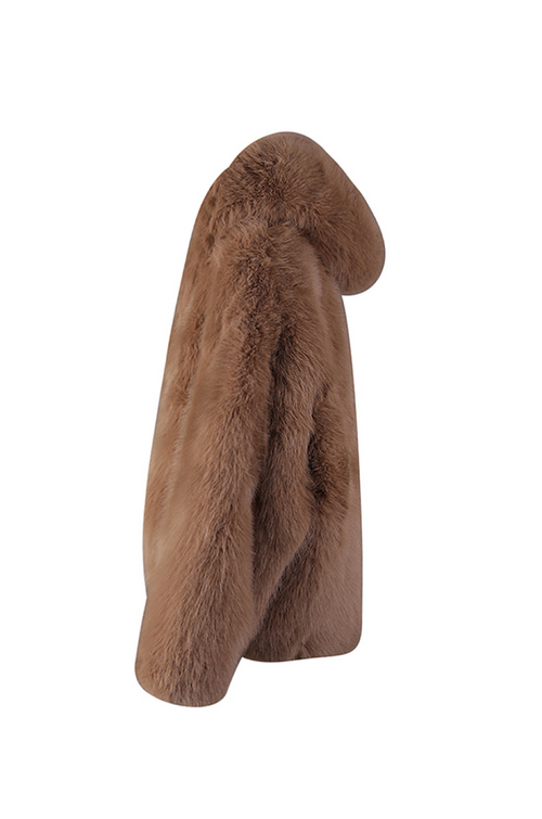 Aurora Luxe Faux Fur Hooded Jacket