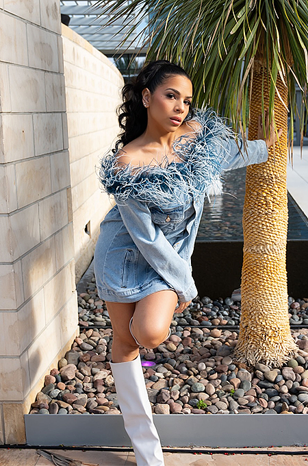 'Mirana' Strapless Feathered Jacket