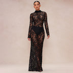 'Aphea' Long Lace Dress.