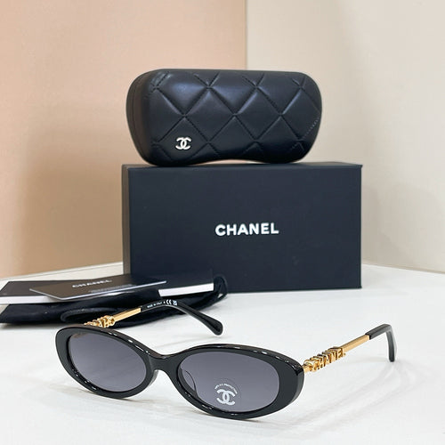 Chanel Oval CC Logo Sunglasses