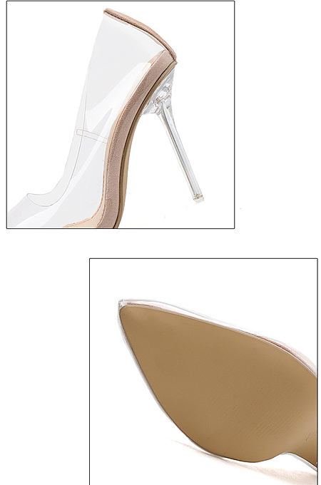 'Clenise' Transparent Heels