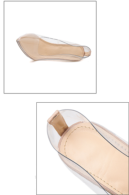 'Clenise' Transparent Heels