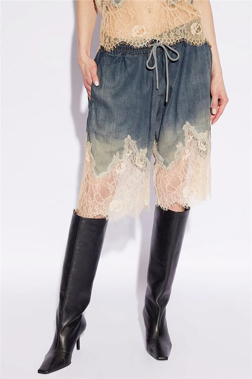 Bleu Lace Dégradé Denim Set