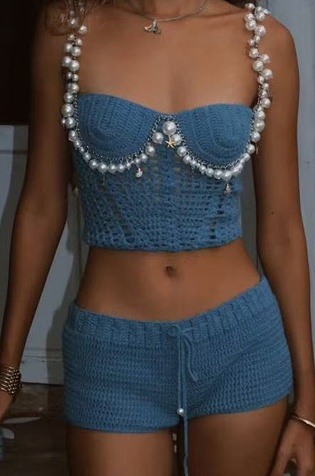 'Pearly Majesty' Short Set