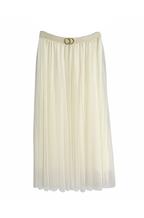 Dior-Inspired Ivory Tulle Midi Skirt – Luxury Life Collection