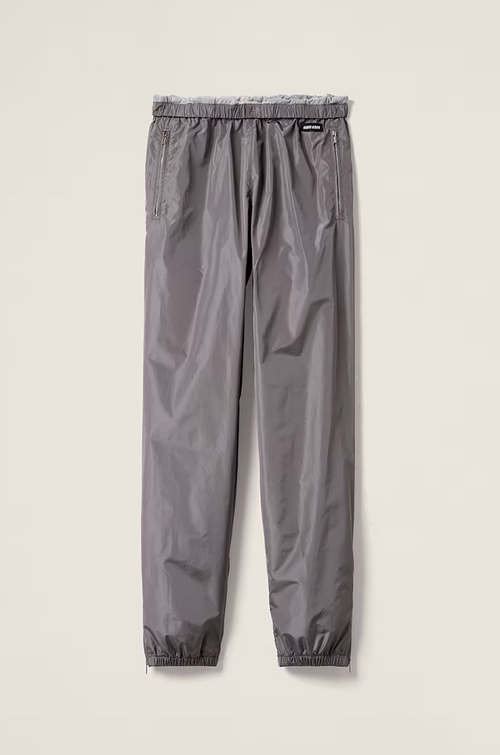 Miu Miu Grey Technical Nylon Jogger Pants