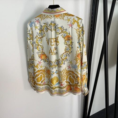 Versace Barocco Mare Silk Pajama Set