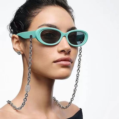 Tiffany & Co. Oval Luxe Chain Sunglasses