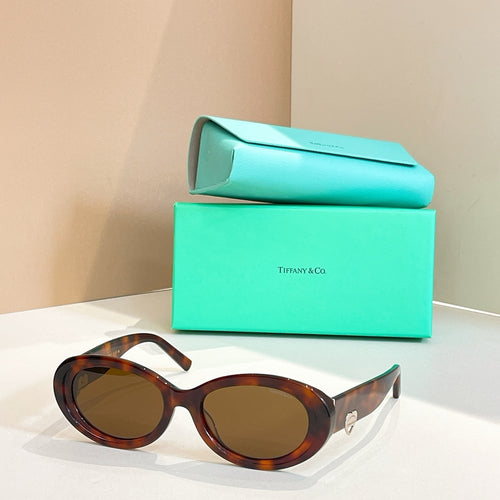Tiffany & Co. Oval Luxe Chain Sunglasses