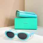 Tiffany & Co. Oval Luxe Chain Sunglasses