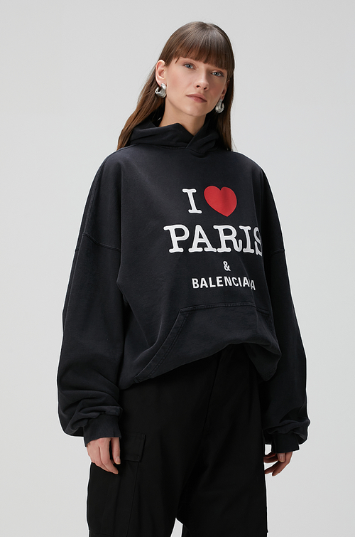 Balenciaga “I ♥ Paris” Oversized Hoodie