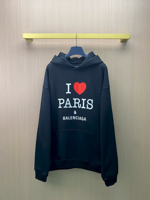 Balenciaga “I ♥ Paris” Oversized Hoodie