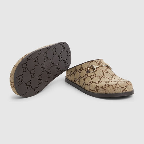 Gucci Horsebit Monogram Clogs