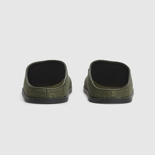 Gucci Horsebit Monogram Slippers