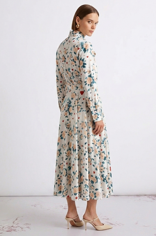 Dior Jardin de Cœur Silk Midi Dress