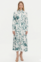 Dior Émeraude Botanique Silk Midi Dress