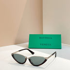Bottega Veneta Cat-Eye Metal & Acetate Sunglasses