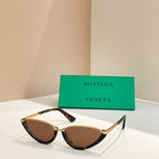 Bottega Veneta Cat-Eye Metal & Acetate Sunglasses