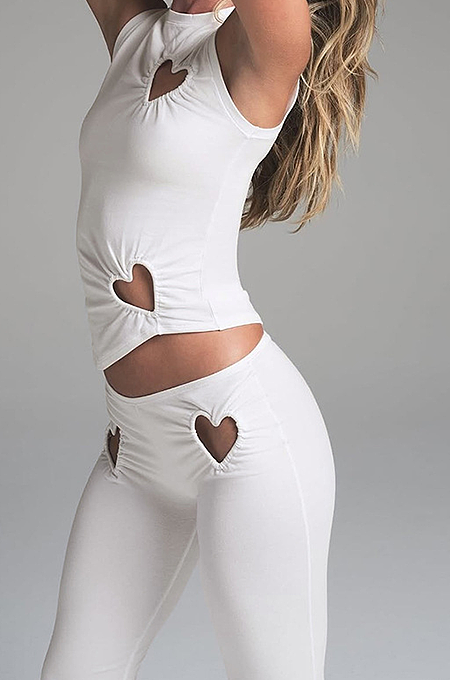 'Top of Hearts' 2pc Pants Set