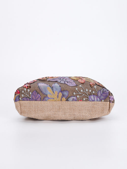 Floréline Étoile Embroidered Clutch